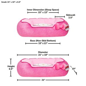 Hello Kitty and Friends Pink Bolster Pet Bed