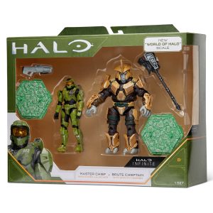 Halo Two Figure Pack – Master Chief vs. Brute Chieftain