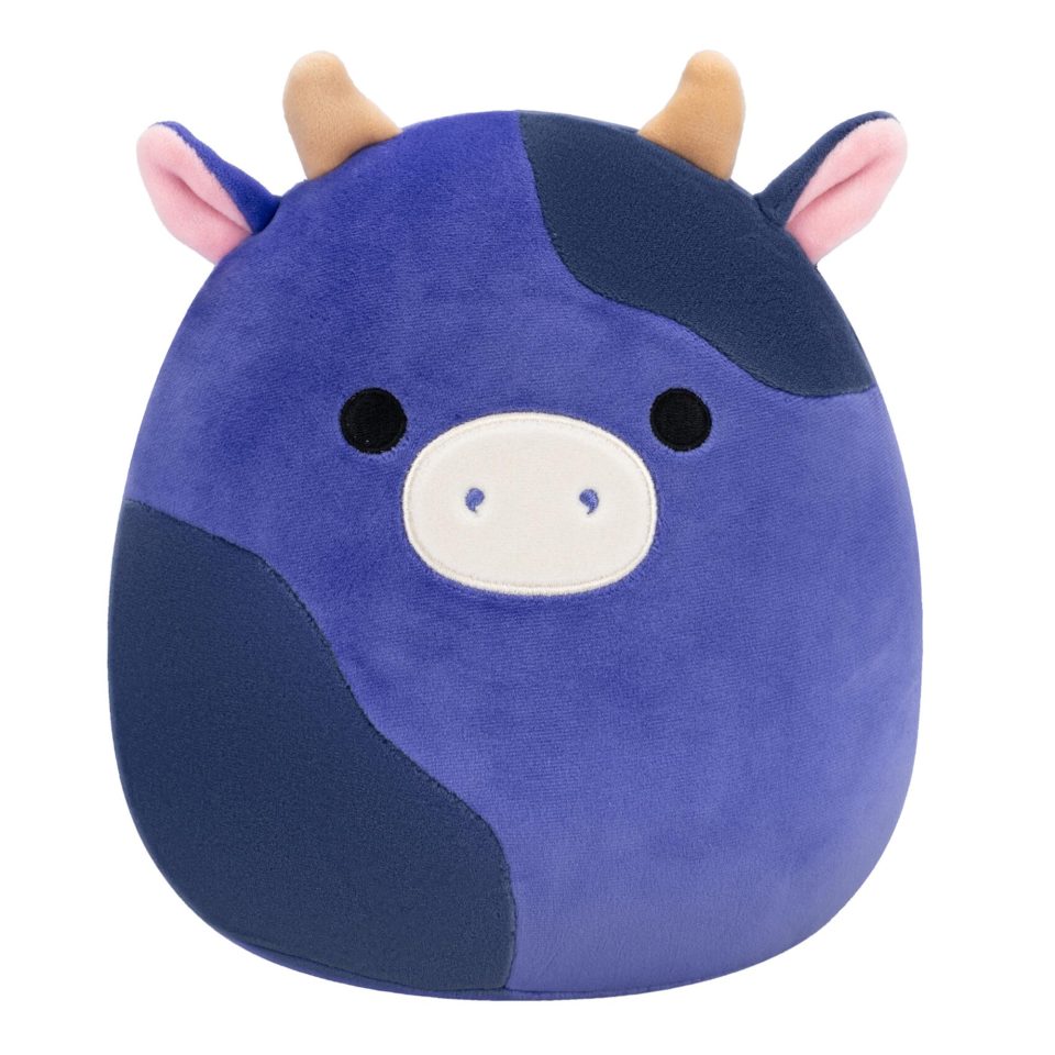 8-Inch Ingred the Purple and Black Spotted Cow