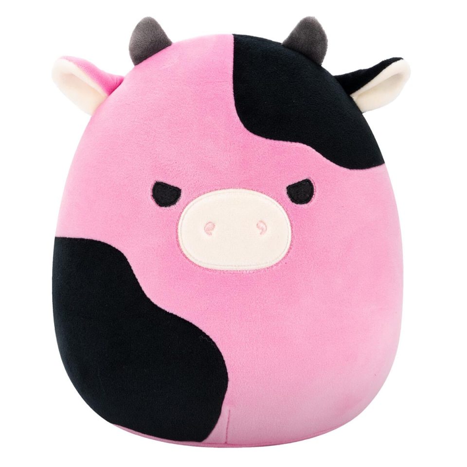 8-Inch Pollyanna the Black and Pink Cow