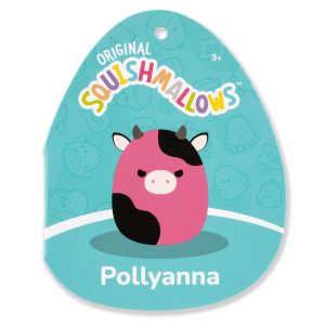 8-Inch Pollyanna the Black and Pink Cow