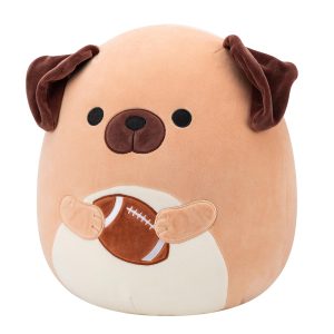 14-Inch Daryl the Brown Dog Holding Football